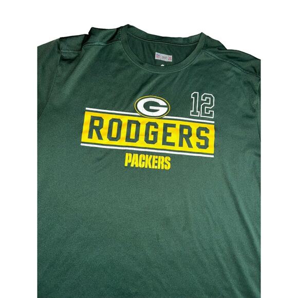 Greenbay Packers‎ Football Shirt Men's 2XL NFL Team Apparel Rodgers #12 - Picture 2 of 11